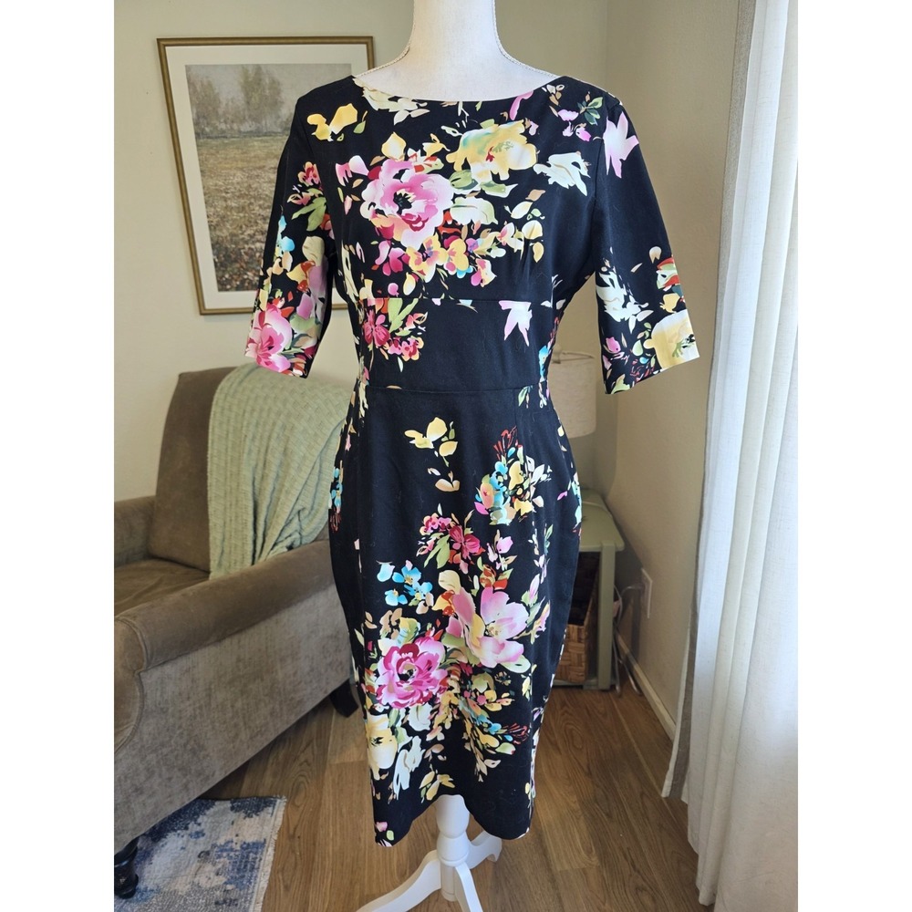 The Pretty Dress Company Women's Size 16 Dress Floral Super Pencil Dress Stretch